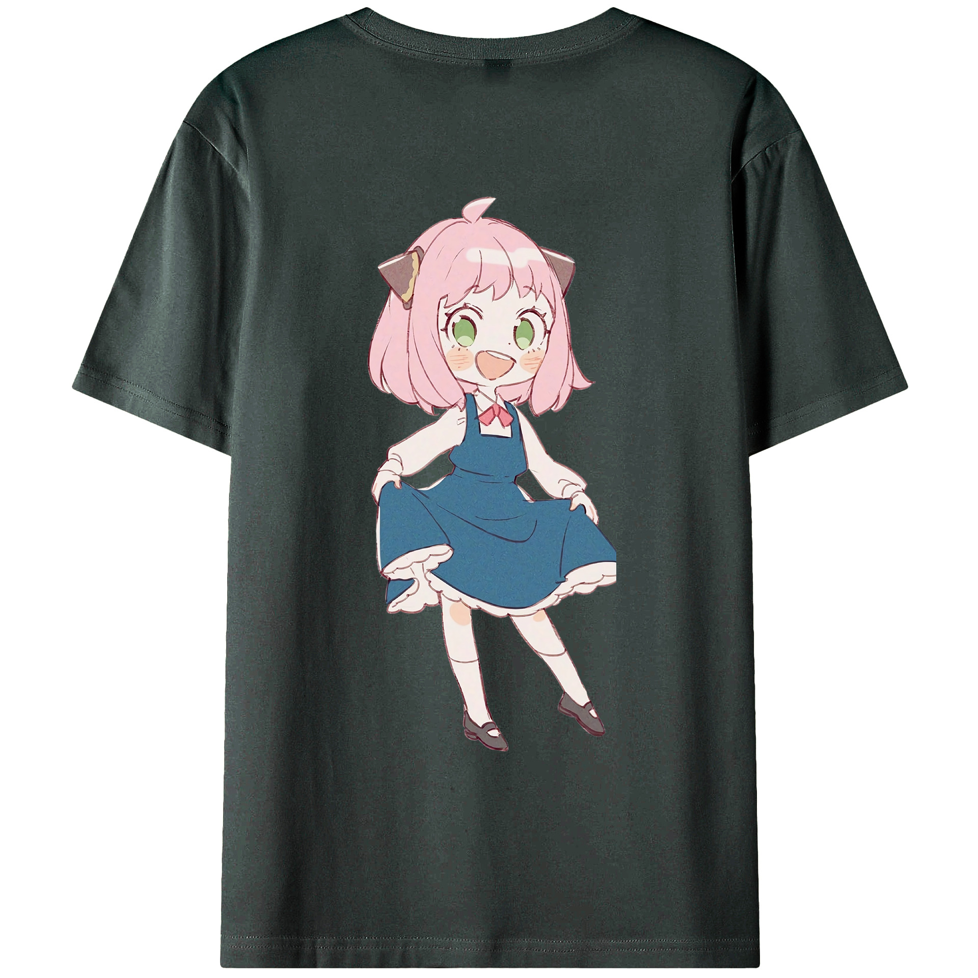 （画像用） SPY×FAMILY间谍家家酒 綿100％ メンズ半袖Tシャツ（バックプリント） 通気性